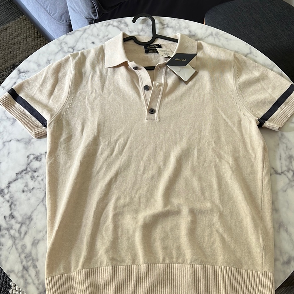 Brand New Massimo Dutti Polo Shirt Medium